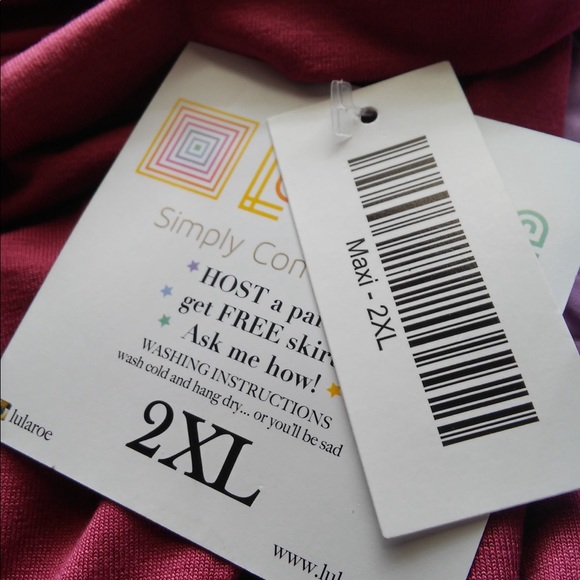 LuLaRoe, MAXI dress. Size 2XL. - Picture 5 of 5